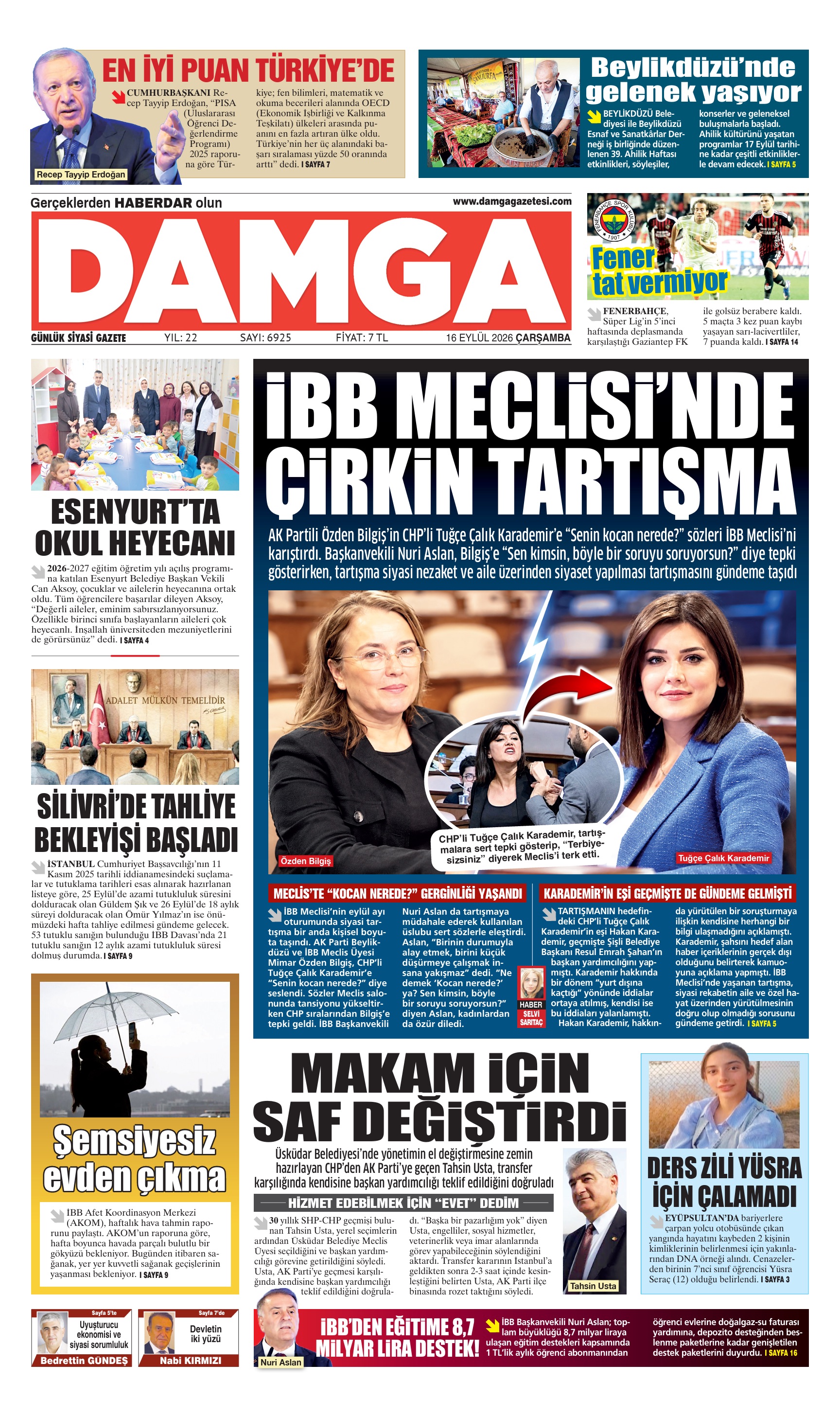 https://www.damgagazetesi.com/DAMGA 16 Eylül Çarşamba Sayfaları
