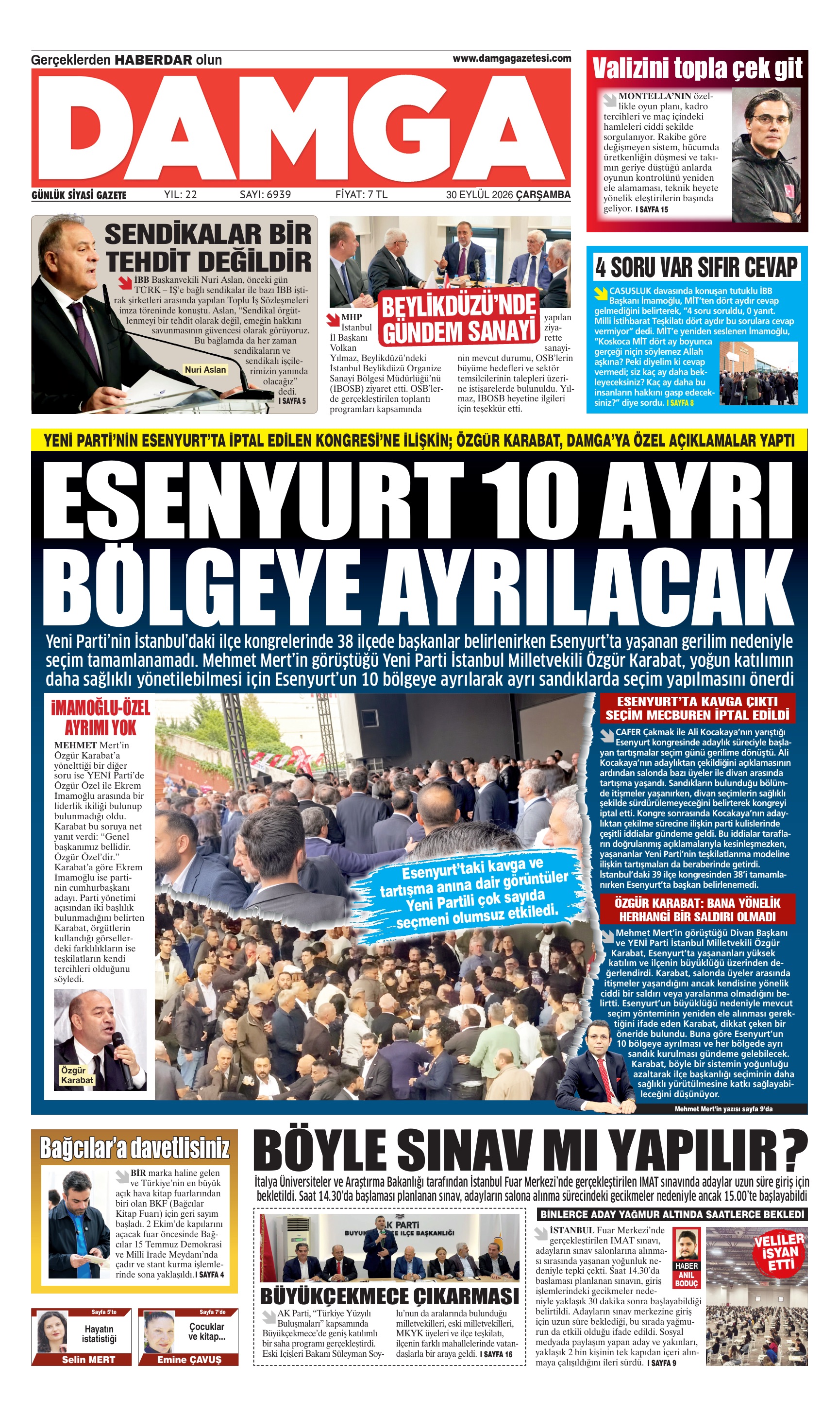 https://www.damgagazetesi.com/DAMGA 30 Eylül Çarşamba Sayfaları