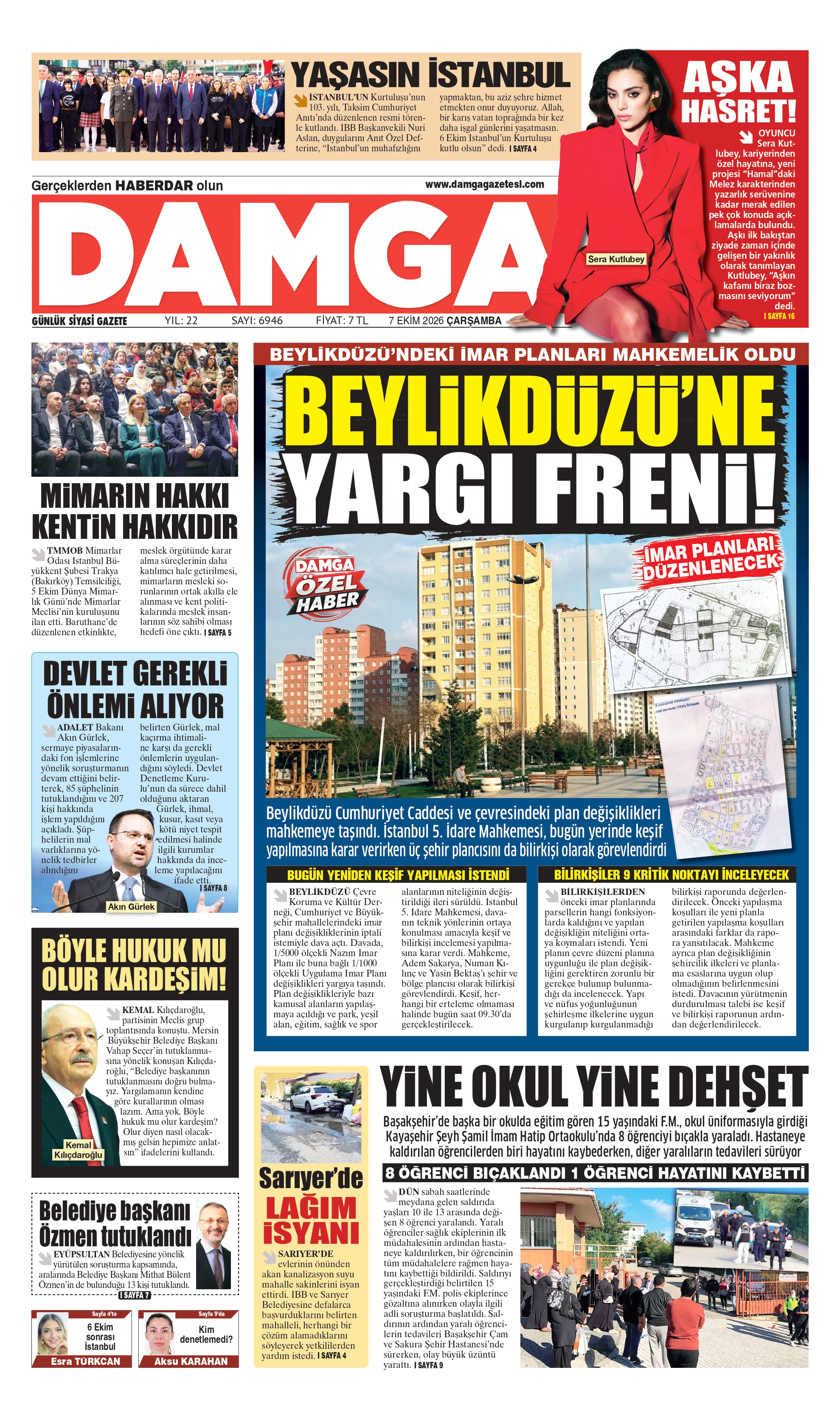 https://www.damgagazetesi.com/DAMGA 7 Ekim Çarşamba Sayfaları