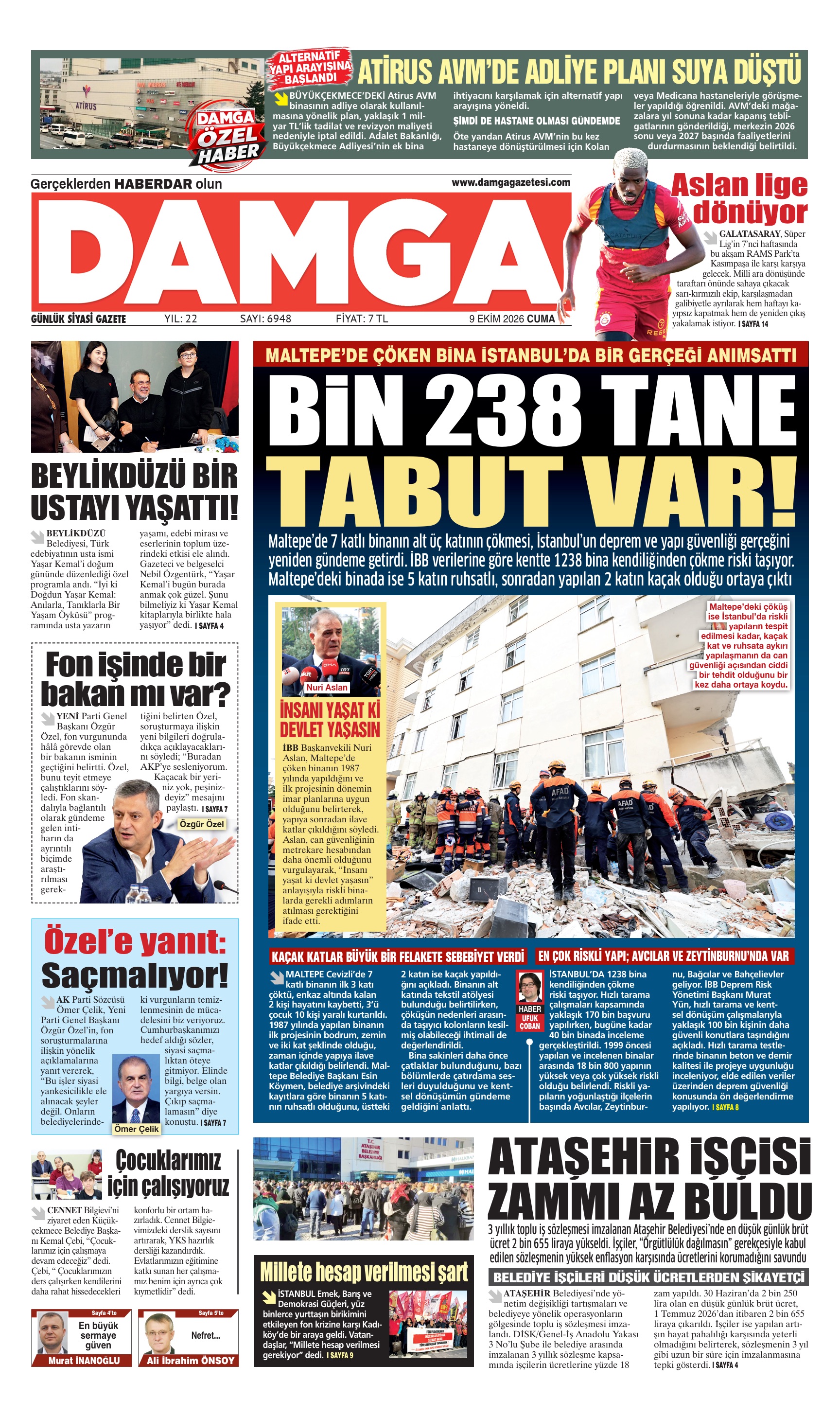https://www.damgagazetesi.com/DAMGA 9 Ekim Cuma Sayfaları