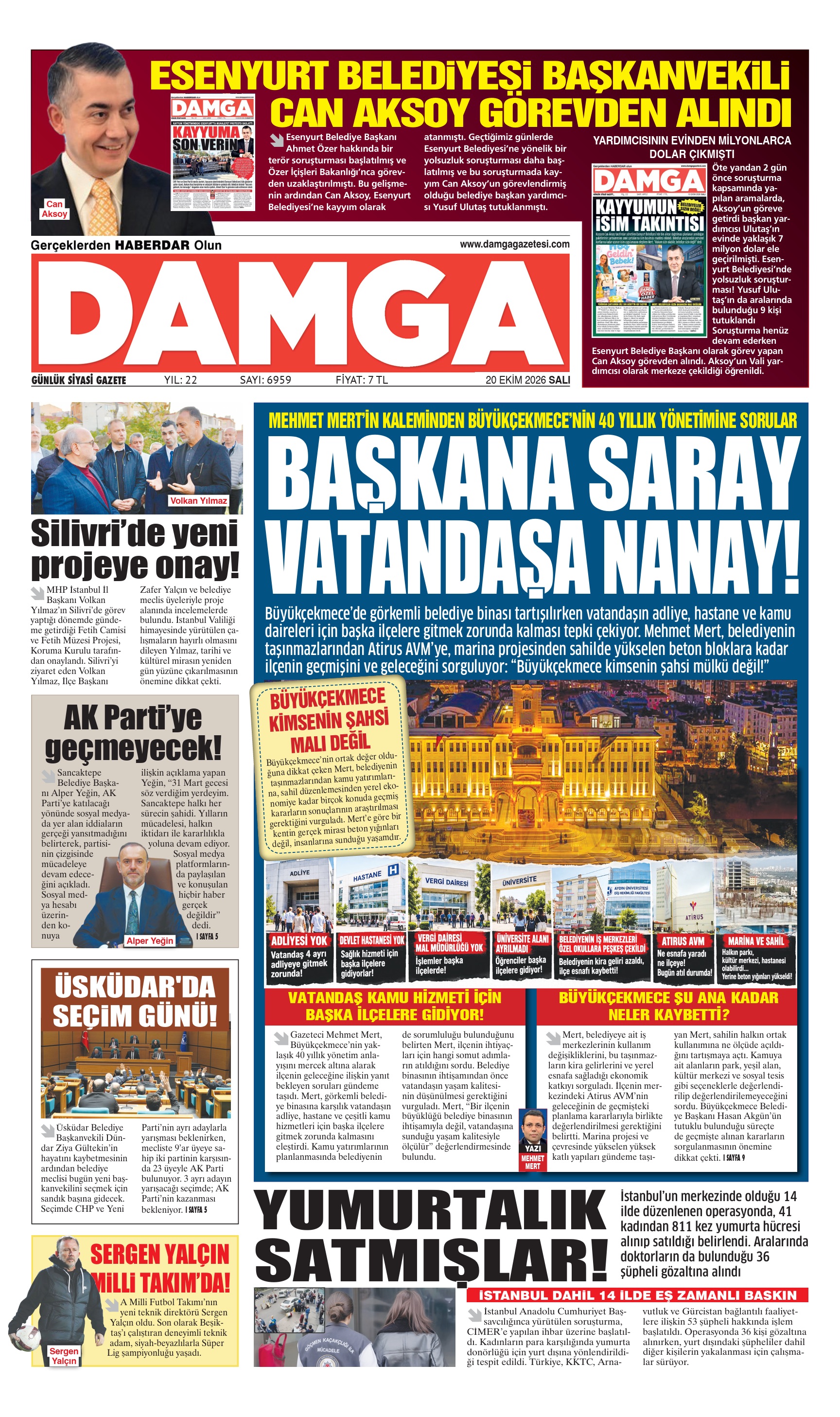 https://www.damgagazetesi.com/DAMGA 20 Ekim Salı Sayfaları