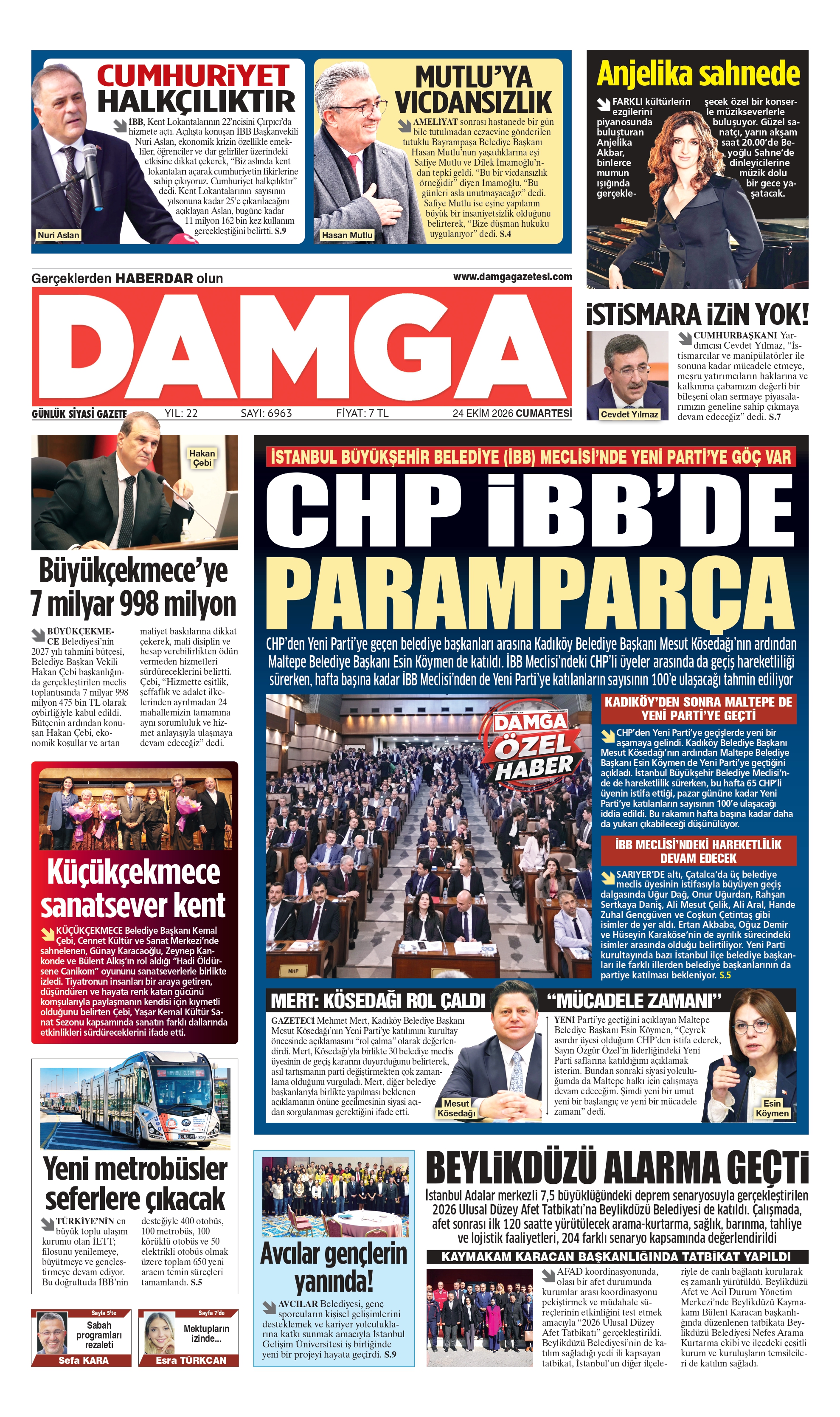 https://www.damgagazetesi.com/DAMGA 24 Ekim Cumartesi Sayfaları