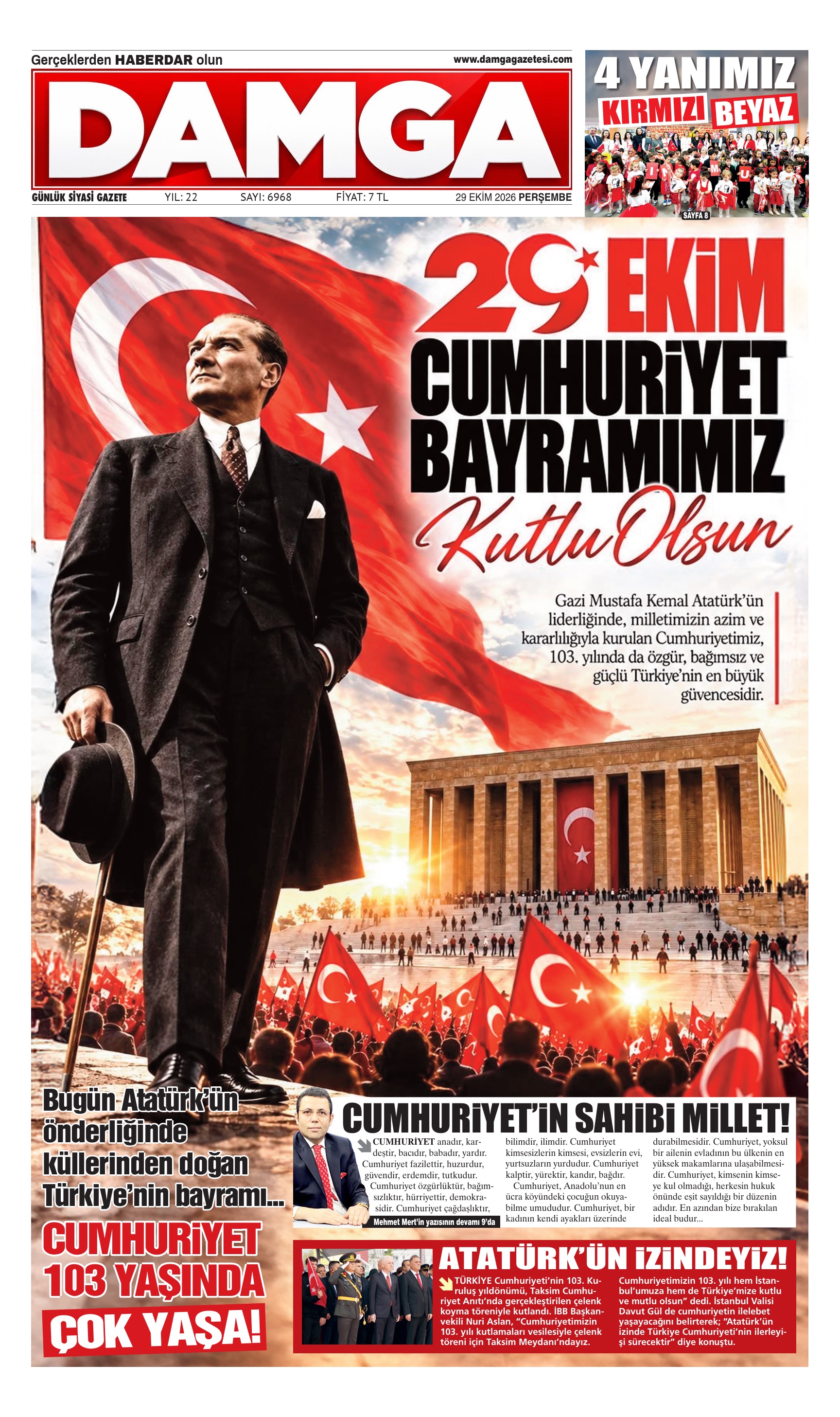 https://www.damgagazetesi.com/DAMGA 29 Ekim Perşembe Sayfaları